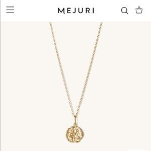 Mejuri “Iris Medallion” Gold Necklace